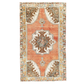 Z962 Handwoven Vintage Rug 4’1 x 6’9