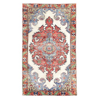 Z966 Handwoven Vintage Rug 4'3 x 7’2