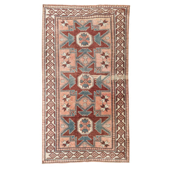 Z968 Handwoven Vintage Rug 3'5 x 6