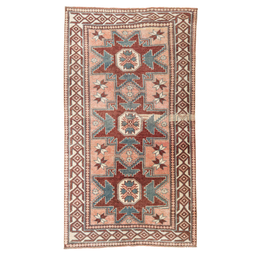 Z968 Handwoven Vintage Rug 3'5 x 6