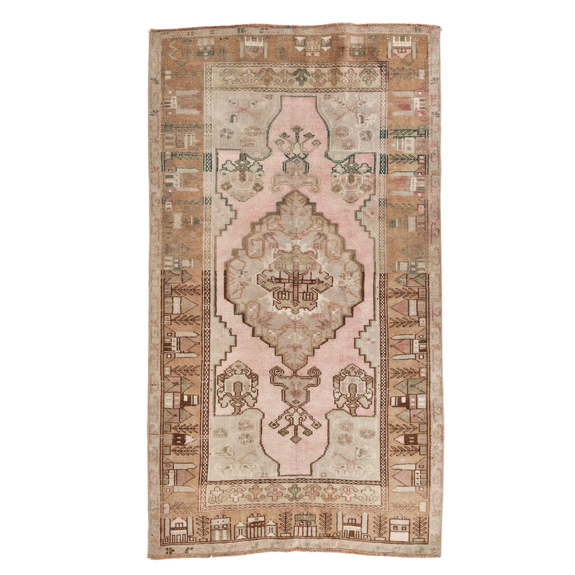Z969 Handwoven Vintage Rug 3'6 x 6’3