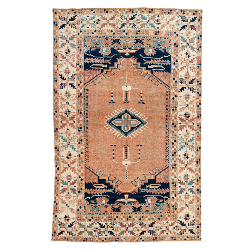 Z976 Handwoven Vintage Rug 3'8 x 5’8