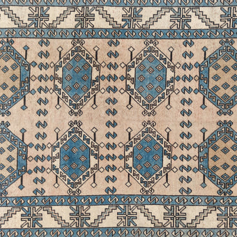 Z977 Handwoven Vintage Rug 4'8 x 7’8