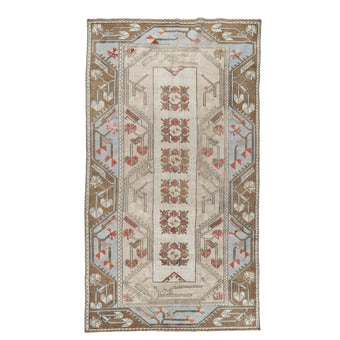 Z984 Handwoven Vintage Rug 4'1 x 7’1
