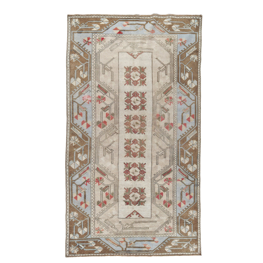 Z984 Handwoven Vintage Rug 4'1 x 7’1