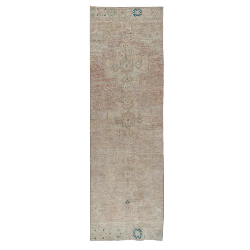 Z986 Handwoven Vintage Rug 2'7 x 8’4