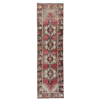 Z994 Handwoven Vintage Rug 2'7 x 9’2