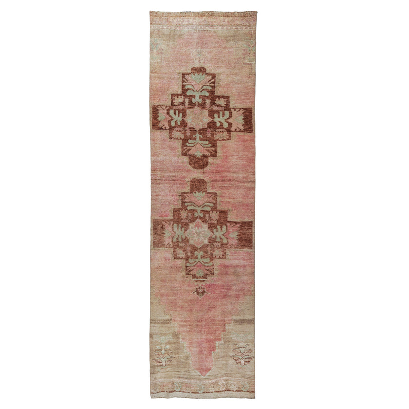 Z997 Handwoven Vintage Rug 2'11 x 10’10