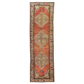 Z999 Handwoven Vintage Rug 3'3 x 10’9