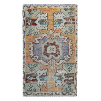 ZM121 Handwoven Vintage Rug 1’6x2'6