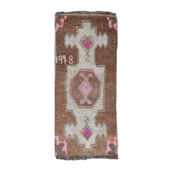 ZM139 Handwoven Vintage Rug 1’3x2'9