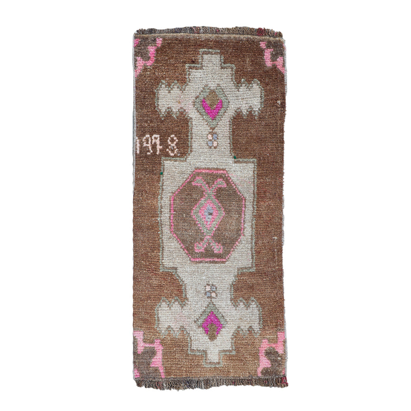 ZM139 Handwoven Vintage Rug 1’3x2'9
