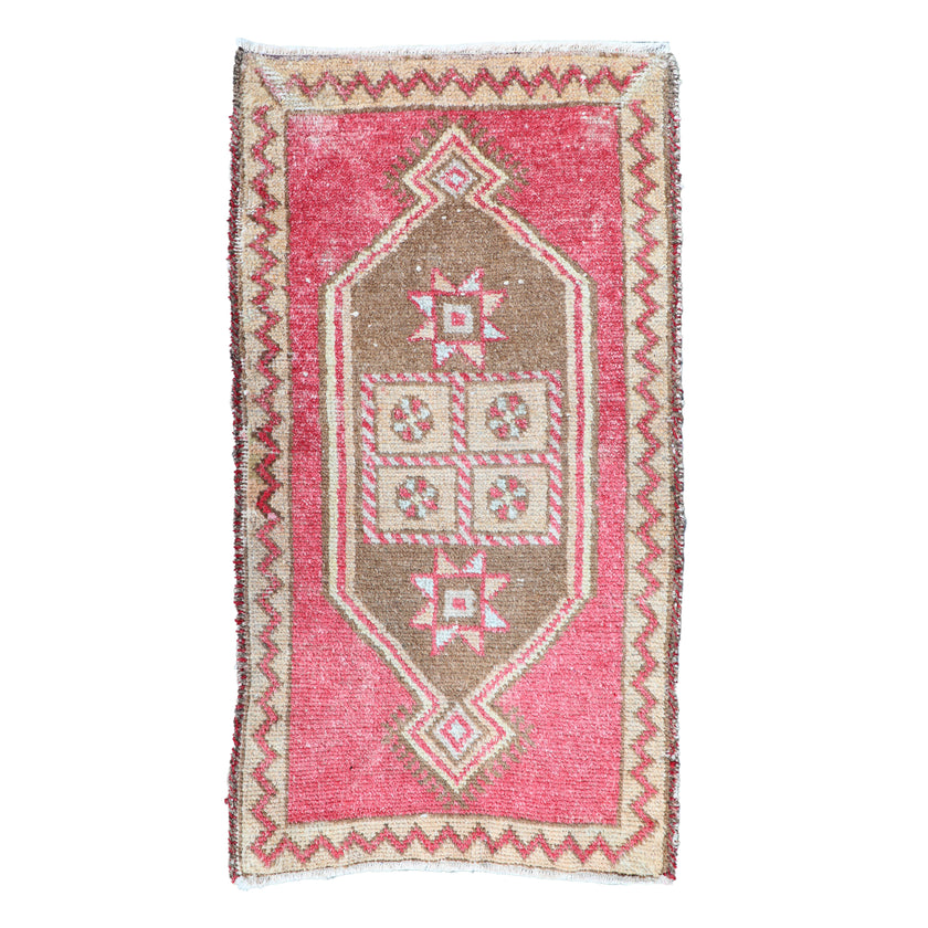 ZM145 Handwoven Vintage Rug 1’9x3’3