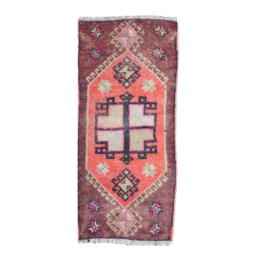 ZM150 Handwoven Vintage Rug 1’4x2'11