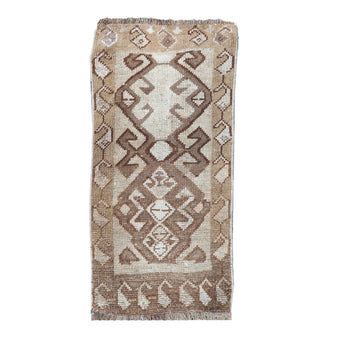 ZM164 Handwoven Vintage Rug 1’3x2'9