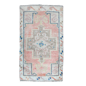 ZM173 Handwoven Vintage Rug 1’8x2'9