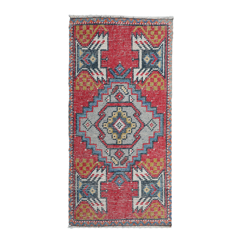 ZM194 Handwoven Vintage Rug 1’9x3