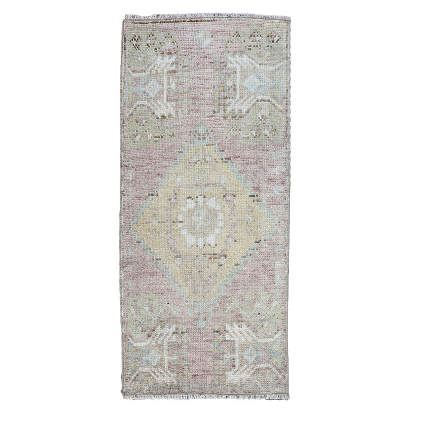 ZM231 Handwoven Vintage Rug 1’4x2'11