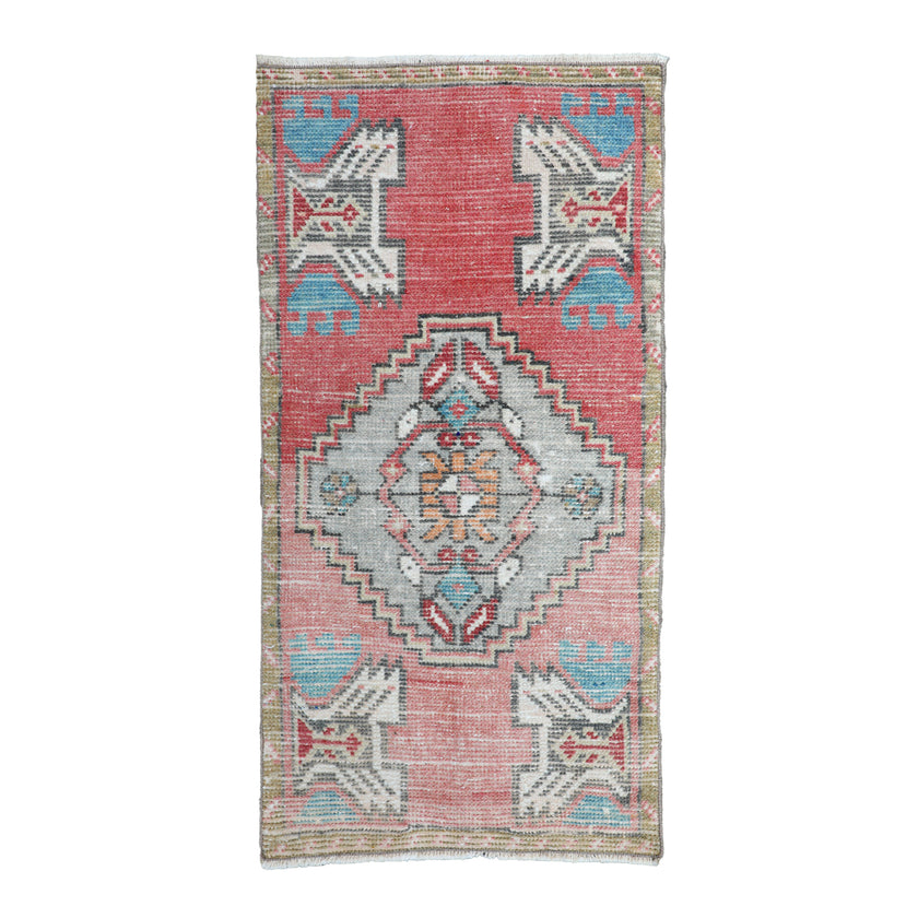 ZM280 Handwoven Vintage Rug 1’6x2'11