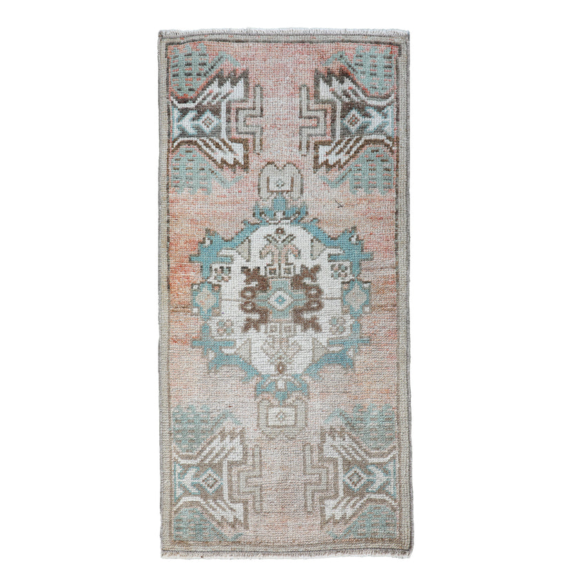 ZM284 Handwoven Vintage Rug 1’5x2’11