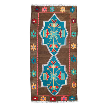 ZM294 Handwoven Vintage Rug 1’7 x 3'3