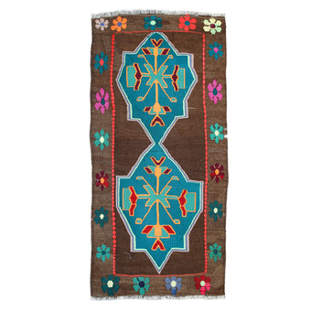 ZM295 Handwoven Vintage Rug 1’7 x 3'5