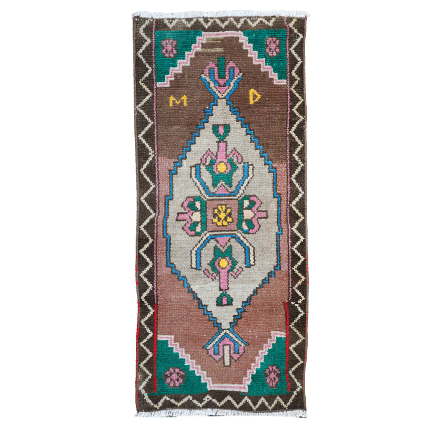 ZM299 Handwoven Vintage Rug 1’5 x 3’2