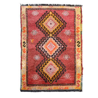 ZM300 Handwoven Vintage Rug 1’10 x 2’7