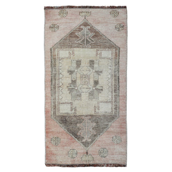 ZM313 Handwoven Vintage Rug 1’7 x 3'1