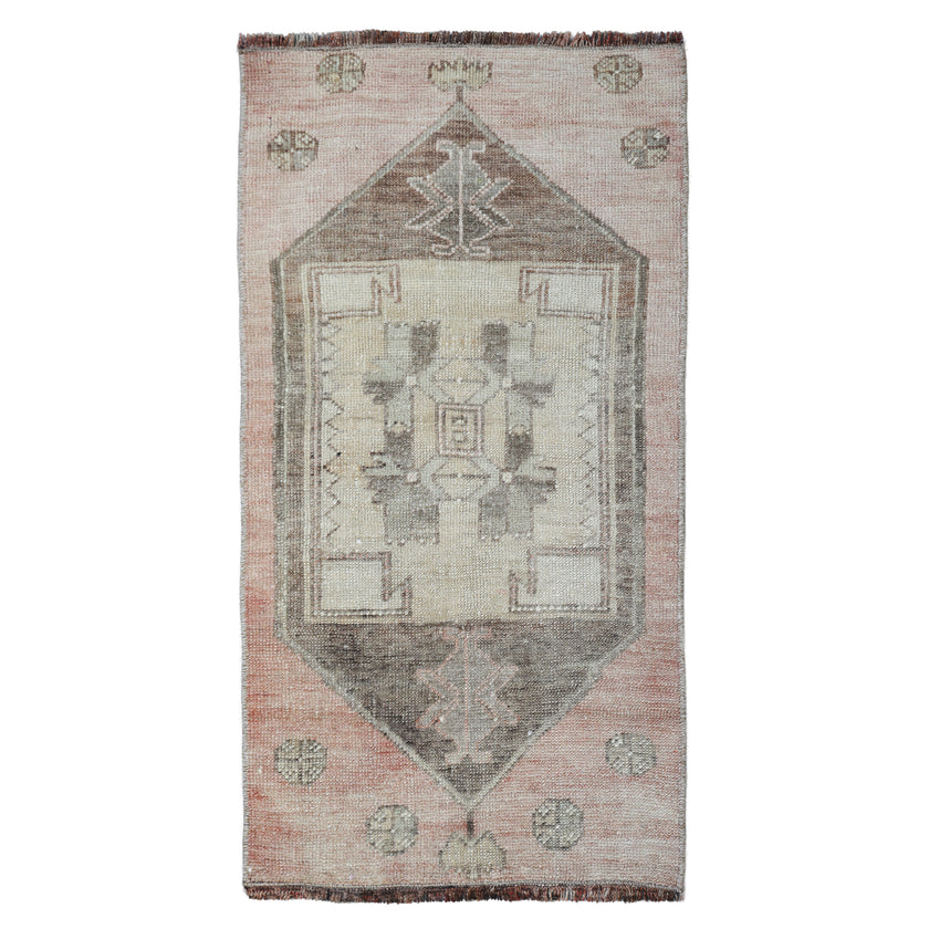 ZM313 Handwoven Vintage Rug 1’7 x 3'1