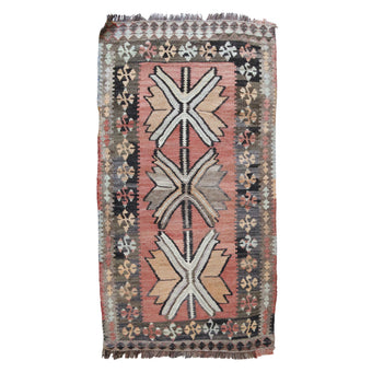 ZM316 Handwoven Vintage Rug 1’11 x 3'8
