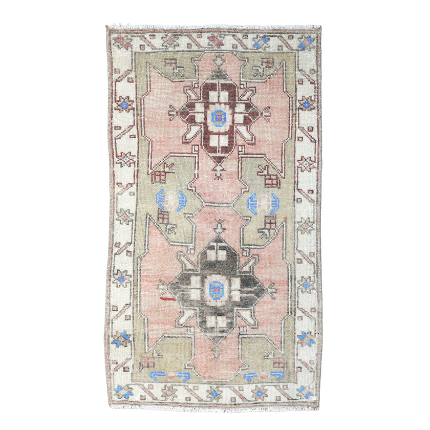 ZM326 Handwoven Vintage Rug 1’8 x 3'1