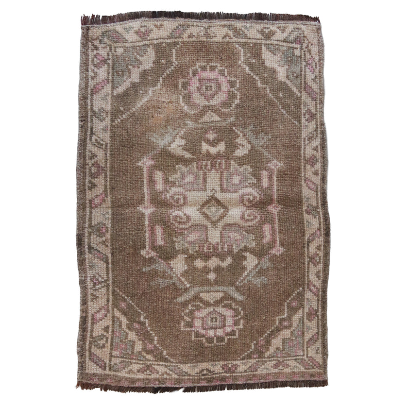 ZM341 Handwoven Vintage Rug 1’10 x 2'10