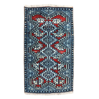 ZM349 Handwoven Vintage Rug 1’6 x 2'6