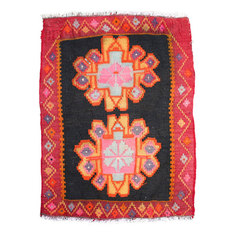 ZM353 Handwoven Vintage Rug 2 x 2’8