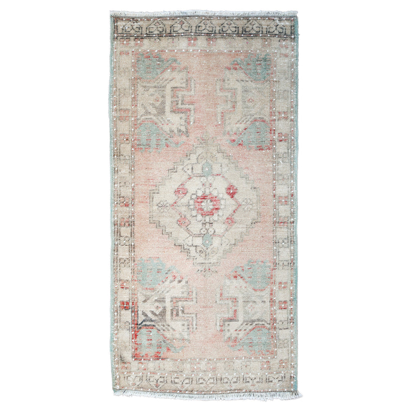 ZM357 Handwoven Vintage Rug 1’8 x 3’4