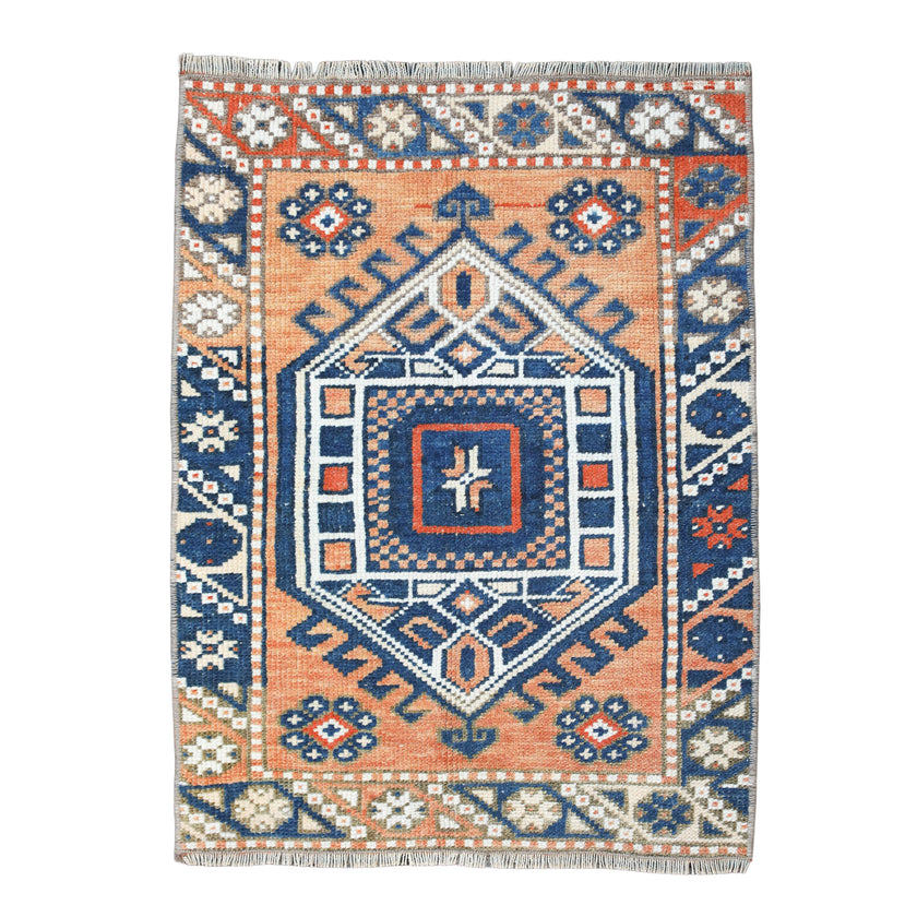 ZM373 Handwoven Vintage Rug 1’9 x 2'4