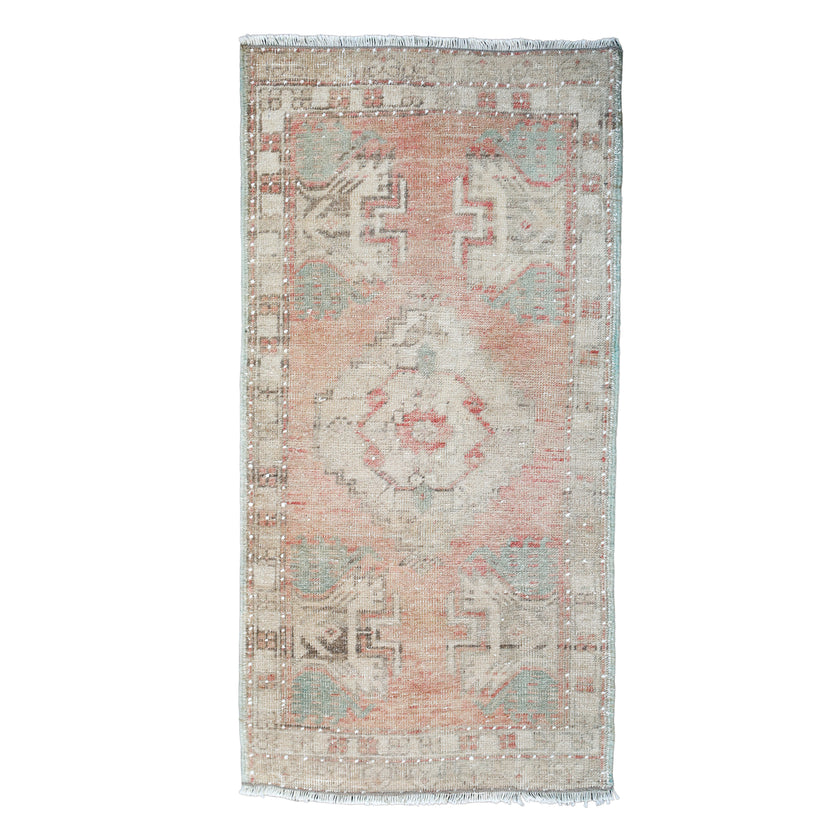 ZM379 Handwoven Vintage Rug 1’8 x 3’4