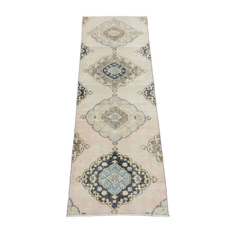 14062 Handwoven Vintage Rug 2'6x9'1