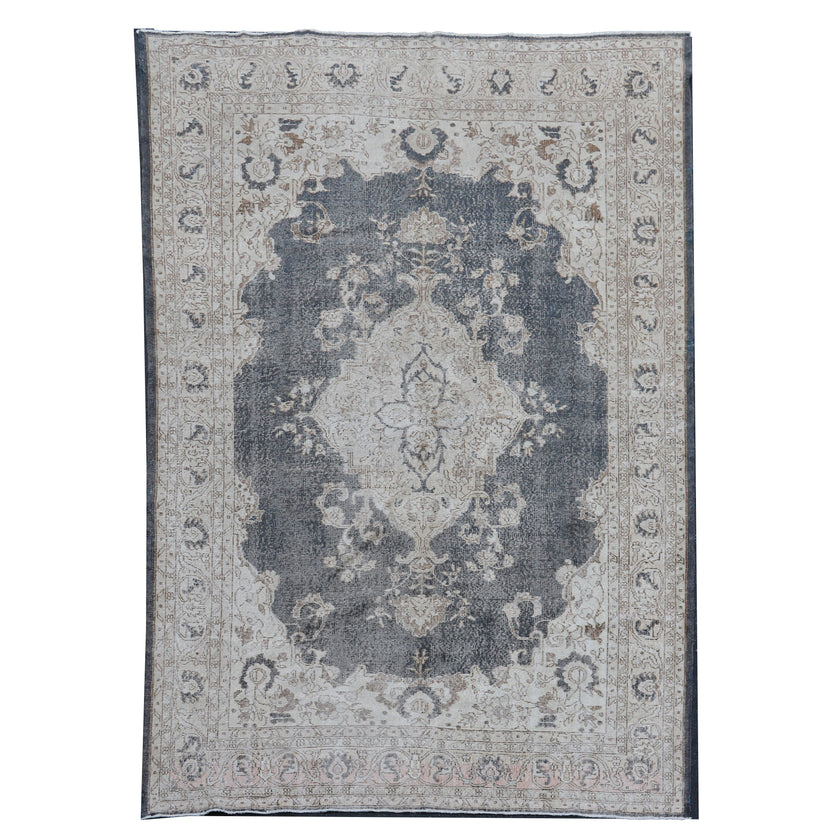 15394 Handwoven Vintage Rug 7'4x10'7