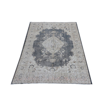 15394 Handwoven Vintage Rug 7'4x10'7