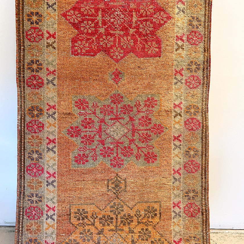 2194 Handwoven Vintage Rug 2’11x12’7