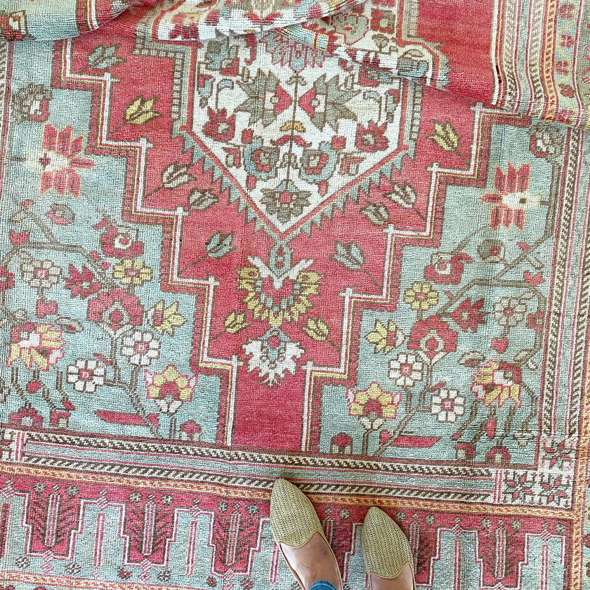2607 Handwoven Vintage Rug 6’4x12