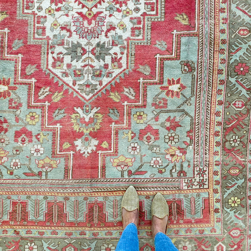 2607 Handwoven Vintage Rug 6’4x12
