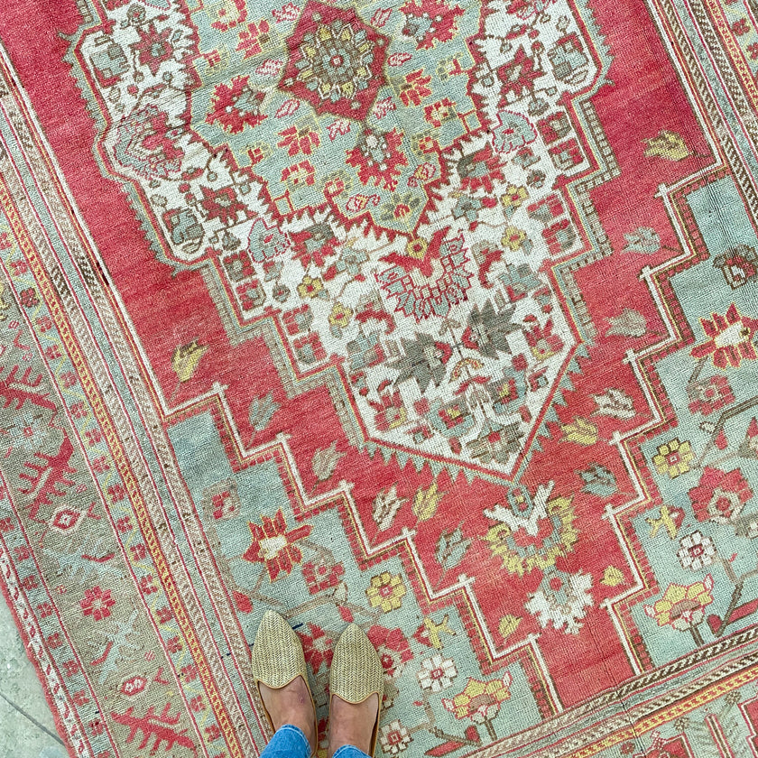2607 Handwoven Vintage Rug 6’4x12
