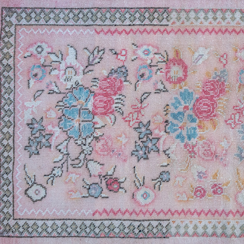 2967 Handwoven Vintage Rug 3x6'4