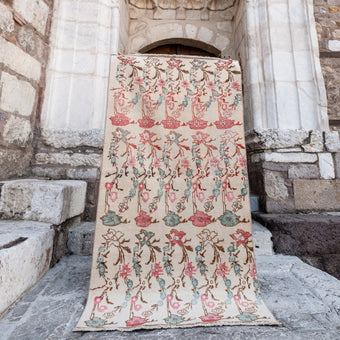 2984 Handwoven Vintage Rug 4x7'2