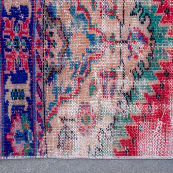 3177 Handwoven Vintage Rug 2'4x10'1