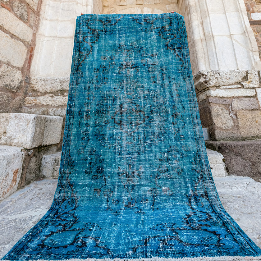 3539 Handwoven Vintage Rug 4'3x8'1 NND