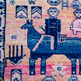 3575 Handwoven Vintage Rug 3'6x10'9